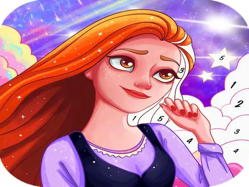 Princess coloring game for girls – Paint Color Boo — play free online