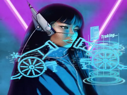 Neon Cyber Cannon — play free online