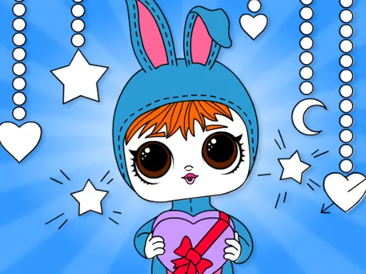 Popsy Surprise Valentines Day Coloring — play free online