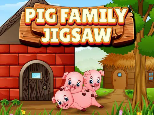 Pig Family Jigsaw — play free online