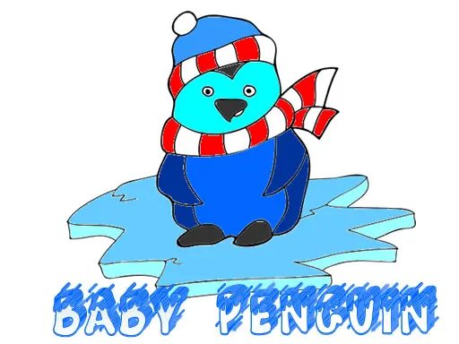 Baby Penguin Coloring — play free online