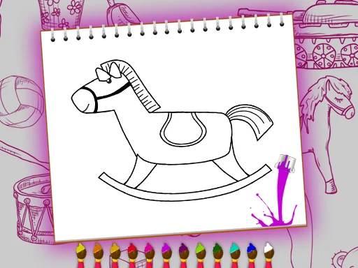 Coloring Book: Toy Shop — play free online